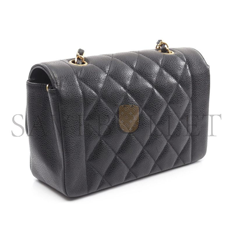 CHANEL CAVIAR SMALL DIANA FLAP BAG 210121 (22*14*7cm)
